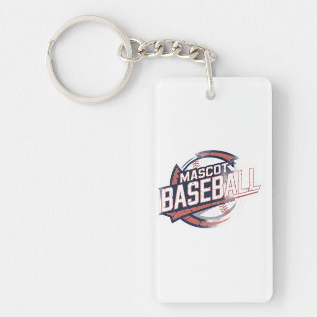Mascot Baseball Graphic Schlüsselanhänger (Vorderseite)