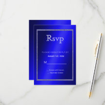 Masculine Blue & Glitzer Rahmen 50. Geburtstag