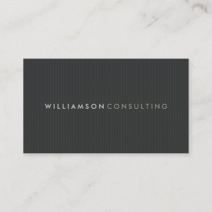 MASCULINE BUSINESS CARD :: einfache Pinstripe 1 Visitenkarte