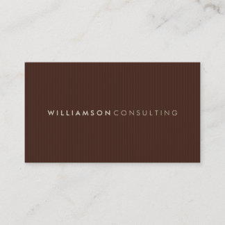 MASCULINE BUSINESS CARD :: einfaches Nadelstreifen Visitenkarte