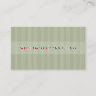 MASCULINE BUSINESS CARD :: simple pinstripe 3D 13 Visitenkarte