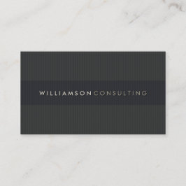 MASCULINE BUSINESS CARD :: simple pinstripe 3D 1 Visitenkarte