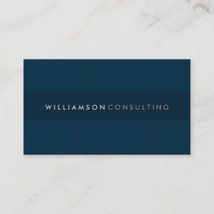 MASCULINE BUSINESS CARD :: simple pinstripe 3D 3 Visitenkarte