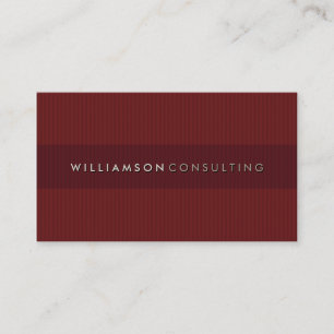 MASCULINE BUSINESS CARD :: simple pinstripe 3D 7 Visitenkarte