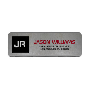 Masculine Gray Metallic Textur Schwarzer Akzent
