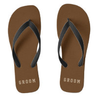 Masculine Groom Flip Flops Custom Colors