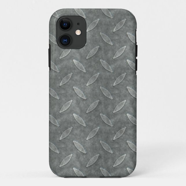 Masculine Manly Grungy Metal Diamantbeschichtete K Case-Mate iPhone Hülle (Rückseite)