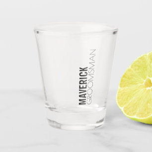 Masculine Modern Trauzeugen Geschenk Schnapsglas