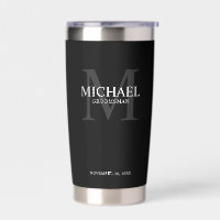 Masculine Personalisiert Monogramm und Name Trauze