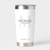 Masculine Personalisiert Monogramm und Name Trauze