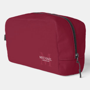 Masculine Personalisiert Monogramm und Name Trauze Waschbeutel