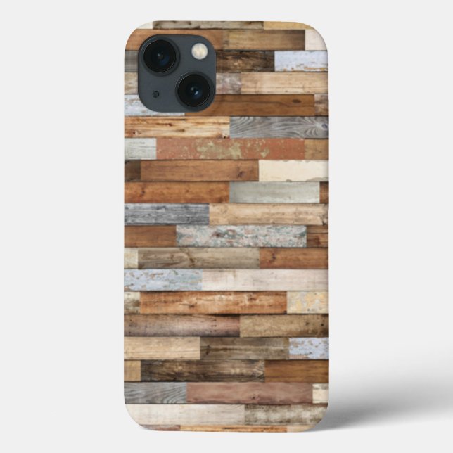 Masculine Woodgrain Rustikales Holz Case-Mate iPhone Hülle (Rückseite)