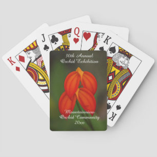 Masdevallia ignea Orchidee Spielkarten