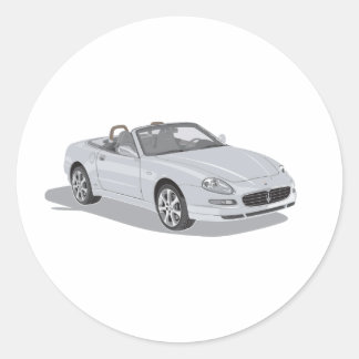 Maserati Spyder Runder Aufkleber