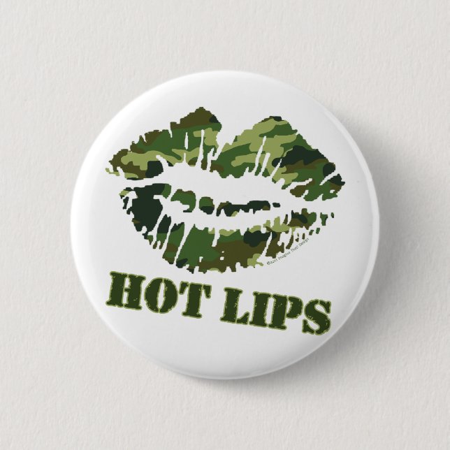 MASH Hot Lips Button (Vorderseite)