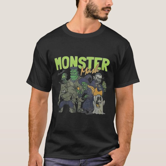 Mash Vintag Ghost Halloween Funny T-Shirt (Vorderseite)