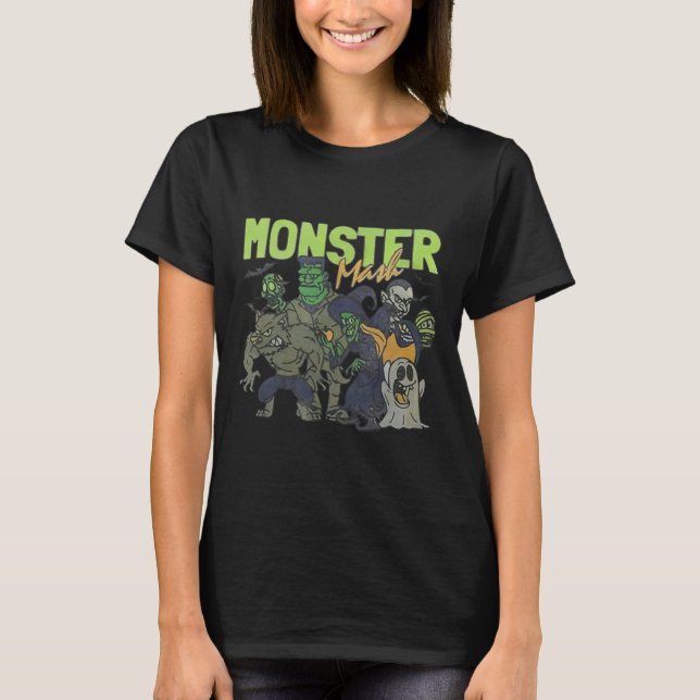 Mash Vintag Ghost Halloween Funny T-Shirt (Vorderseite)