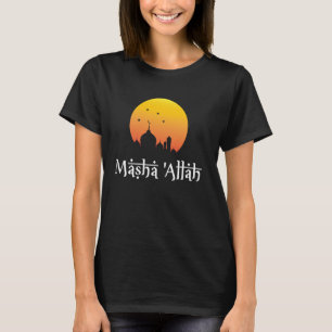 Masha Allah Crescent Moon Moon Mosque Islamisches T-Shirt