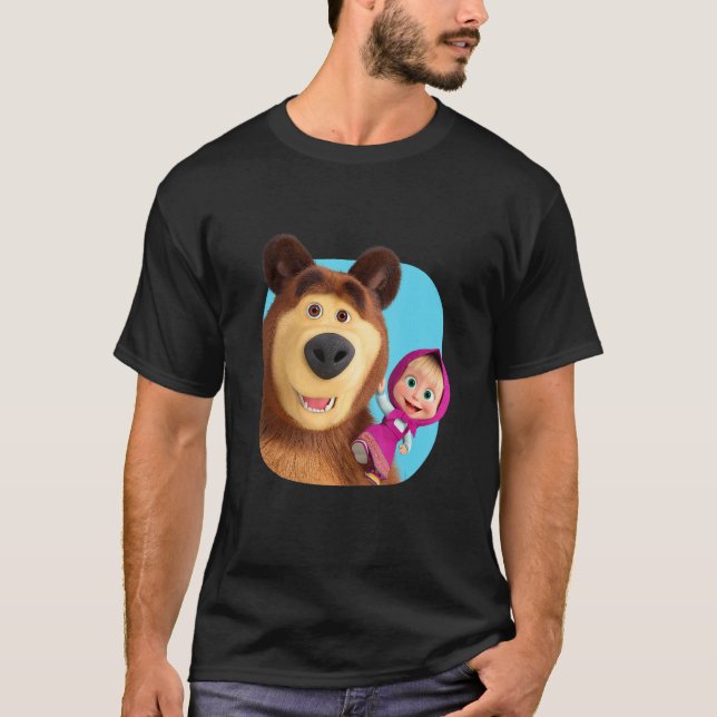 Masha and the Bear Duo together blue T-Shirt (Vorderseite)