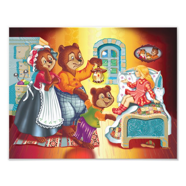 Masha und 3 Bären Fotodruck (Vorne)