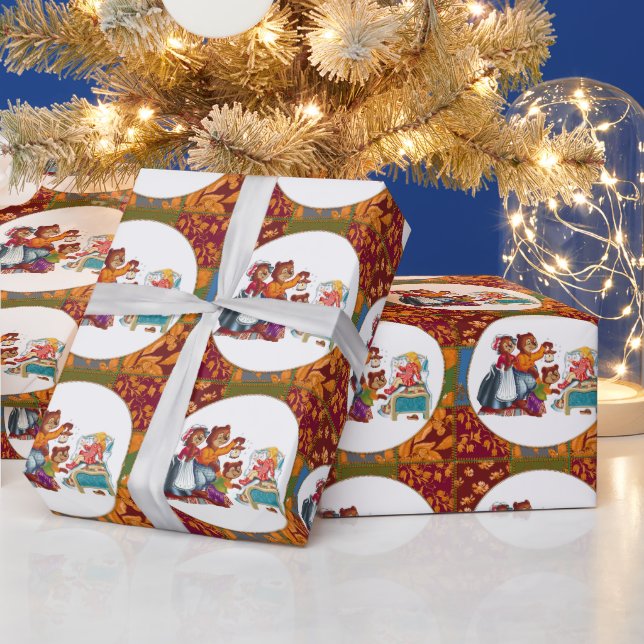 Masha und 3 Bären Geschenkpapier (Feiertage)