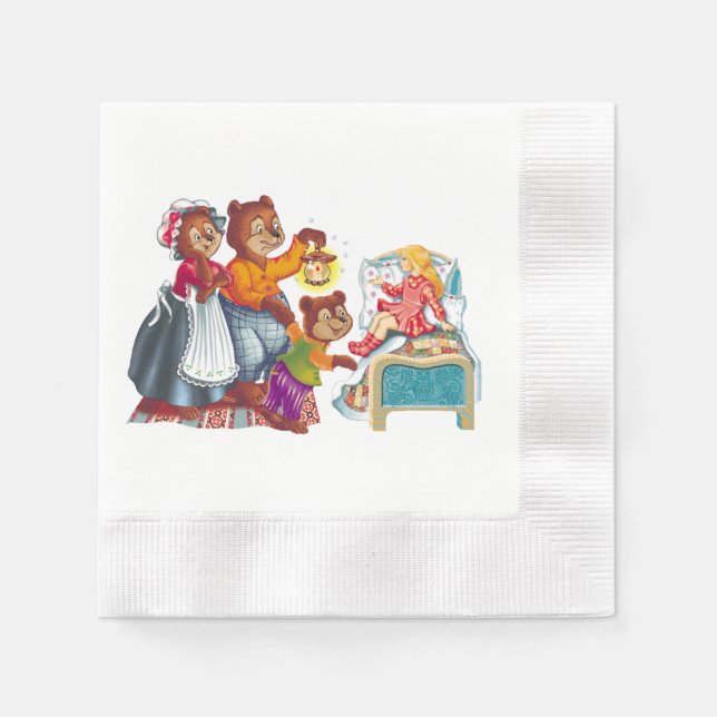 Masha und 3 Bären Serviette (Vorderseite)