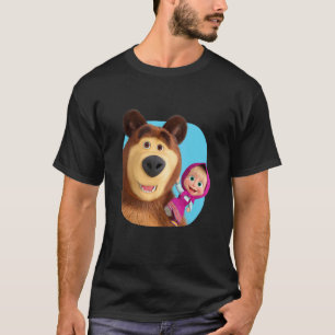 Masha und das BärenDuo zusammen blau T-Shirt