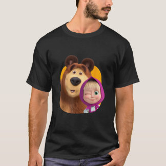 Masha und das BärenDuo zusammen orange T-Shirt