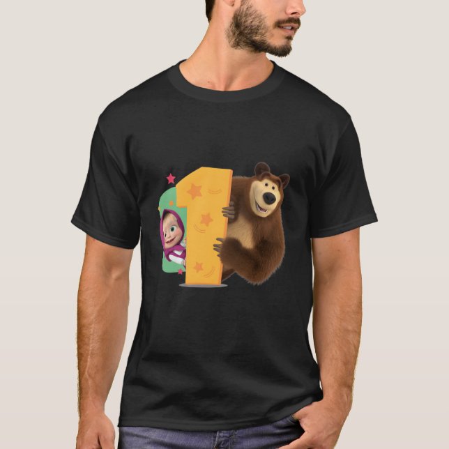 Masha und der Bär T-Shirt (Vorderseite)