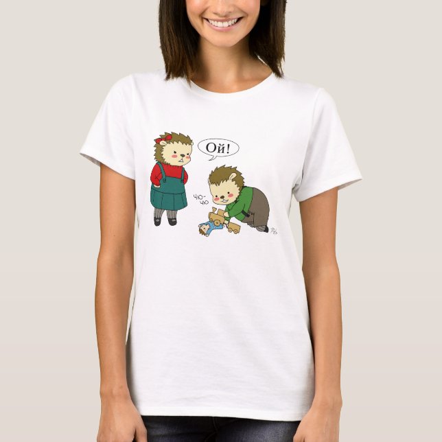 Masha und Sasha Yozhin Playtime-T - Shirt (Vorderseite)