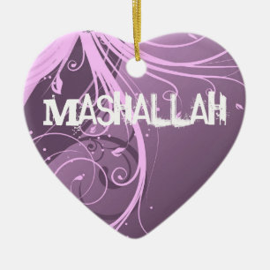 Mashallah islamische violette Verzierung Keramikornament