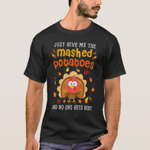 Mashed Kartoffeln Türkei Erntedank Familie Männer T-Shirt