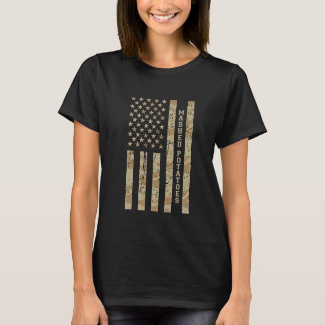 Mashed Potatoes Lustiger Essenliebhaber Wüsten-Tar T-Shirt (Vorderseite)