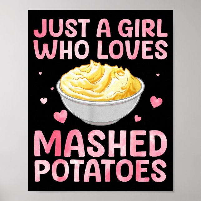 Mashed Tato Art For Women Girls Thanksgiving Mashe Poster (Vorne)