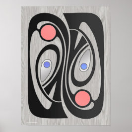 MashUp im Jugendstil 18x24 Poster