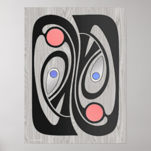 MashUp im Jugendstil 18x24 Poster