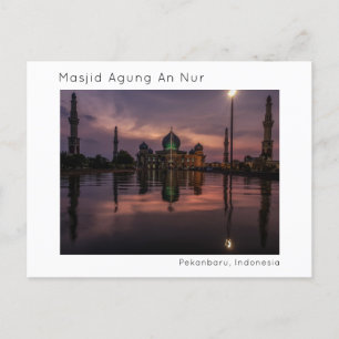 Masjid Agung An Nur, Pekanbaru, Riau, Indonesien Postkarte