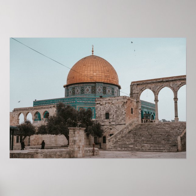 Masjid Al Aqsa Palestine Islamic Wall Poster (Vorne)