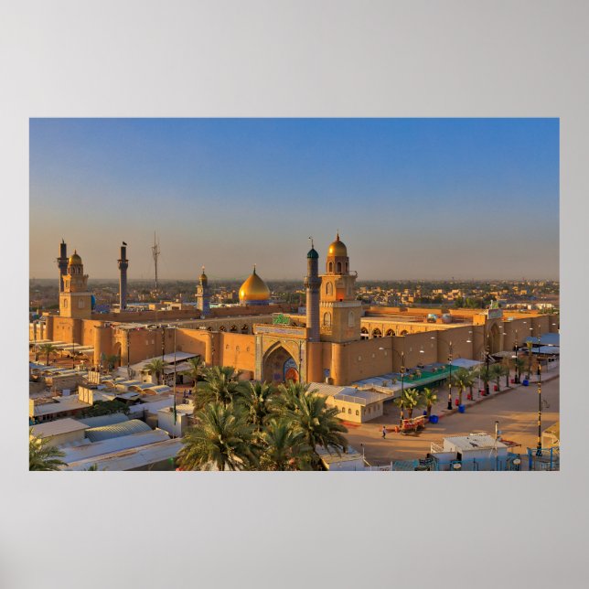 Masjid al-Kufa Islamic Wall Art | Historic Mosque  Poster (Vorne)