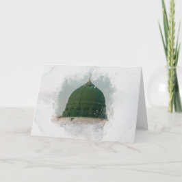 Masjid An-Nabawi Aquarellbild Islamische P Karte
