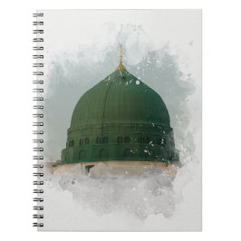 Masjid An-Nabawi Aquarellbild Islamische P Notizblock