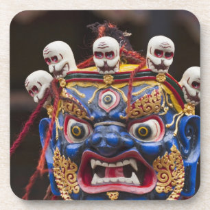 Mask dance performance at Tshechu Festival 2 Getränkeuntersetzer