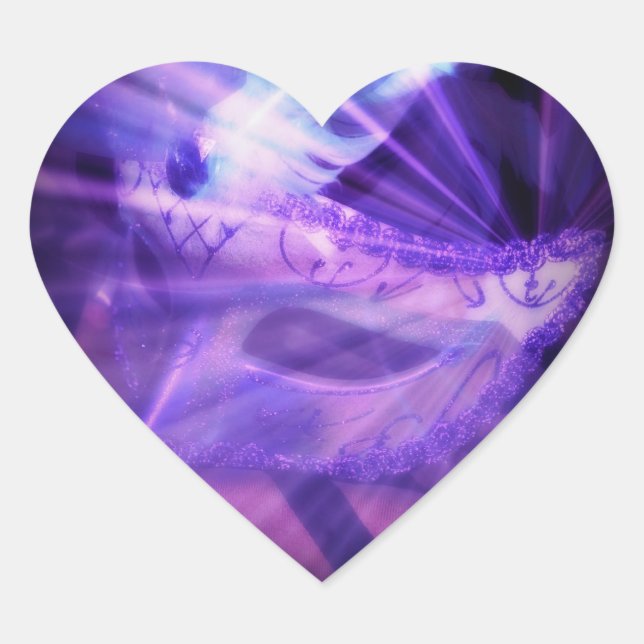 Mask Desire Herz-Aufkleber (Vorderseite)