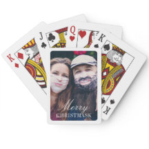 Mask Foto Weihnachtsspielkarten Personalisiert