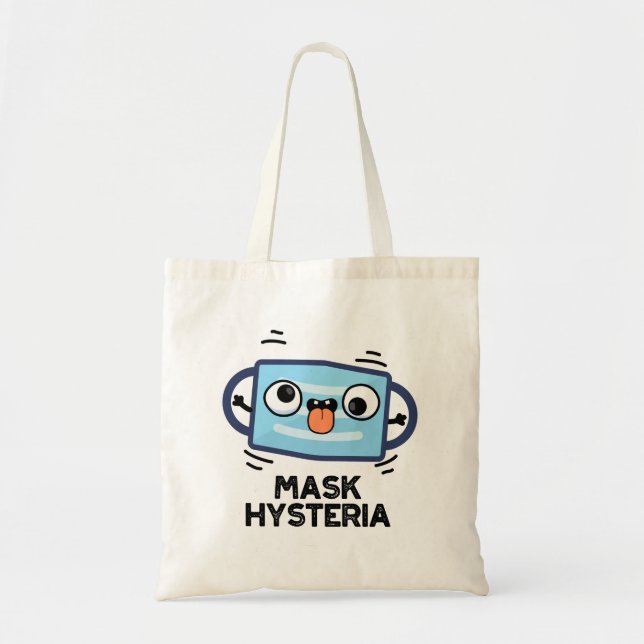 Mask Hysteria Funny Mask Puff Tragetasche (Vorne)
