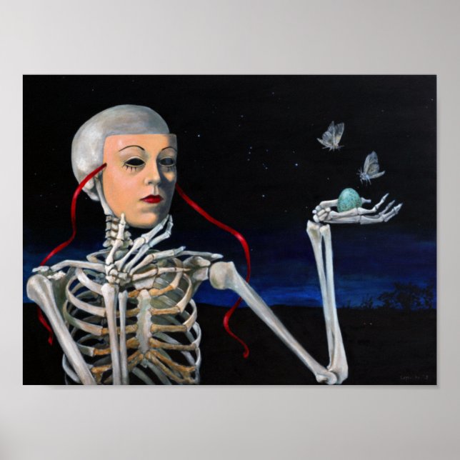 "Mask of Life" von Christiane Cegavske Poster (Vorne)