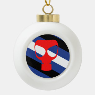 Mask Pride-Flagge Keramik Kugel-Ornament