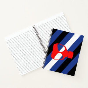 Mask Pride-Flagge Notizbuch