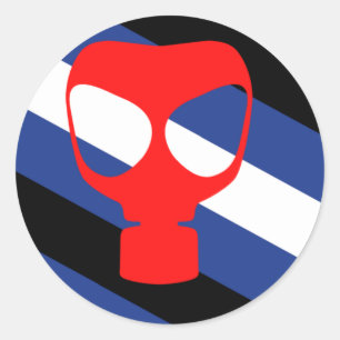 Mask Pride-Flagge Runder Aufkleber