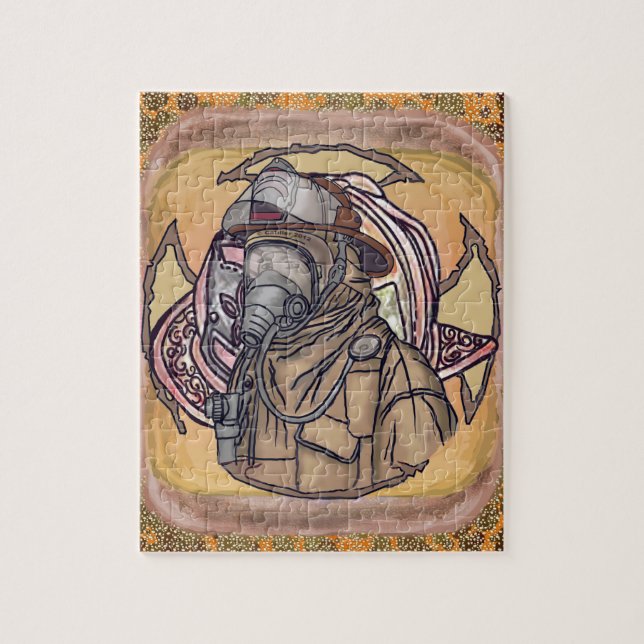 Mask Up Firefighter-Puzzle Puzzle (Vertikal)